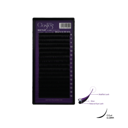 CLASHES MAT FLAT Lashes Extensions C Curl Black (16 Lines)