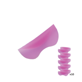 CLASHES Eyelashes Silicon Pads Pink 5 Pairs